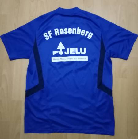 Training shirt of Sportfreunde Rosenberg showing JELU logo
